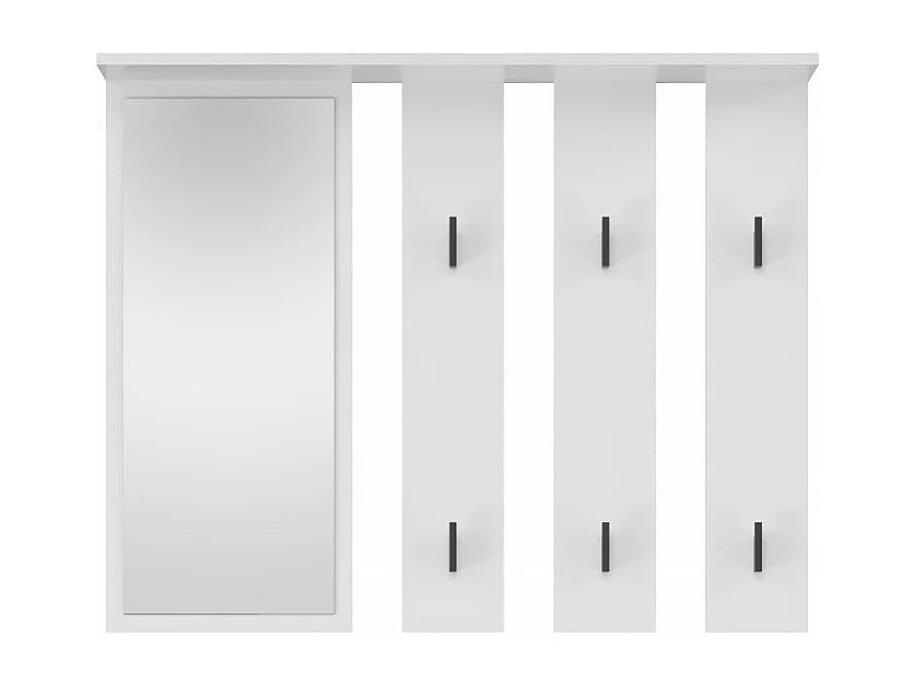 Wieszak Parma | Biały | 100x15x81.5 | Lustro i Wieszaki