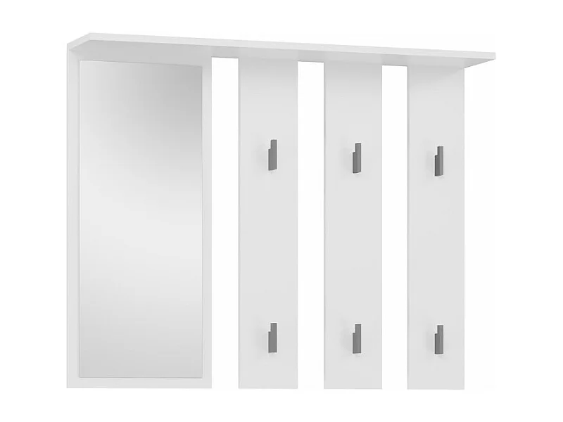 Wieszak Parma | Biały | 100x15x81.5 | Lustro i Wieszaki