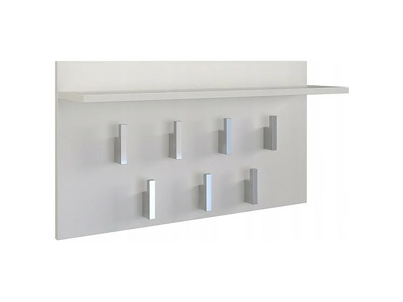 PORTE-VÊTEMENTS AVEC ÉTAGÈRE 2F - BLANC