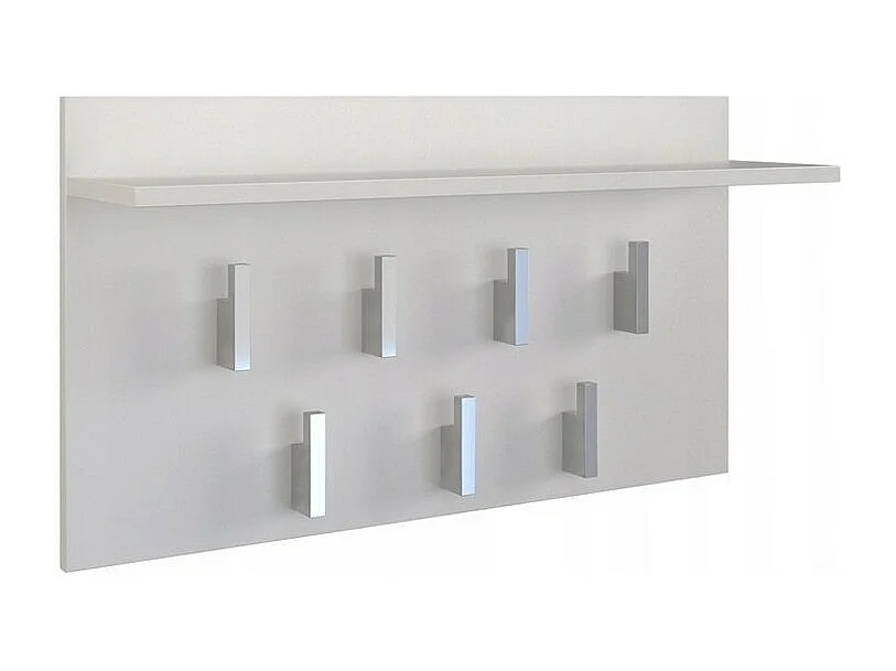 PORTE-VÊTEMENTS AVEC ÉTAGÈRE 2F - BLANC