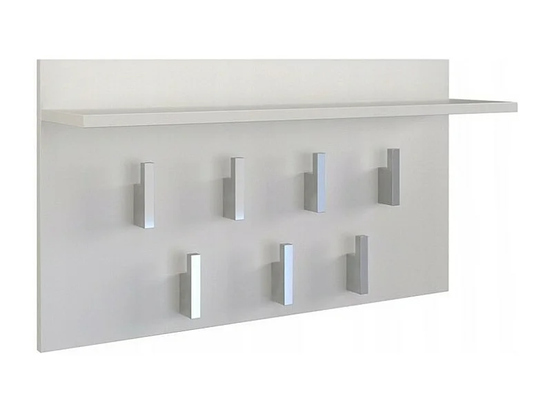 PORTE-VÊTEMENTS AVEC ÉTAGÈRE 2F - BLANC