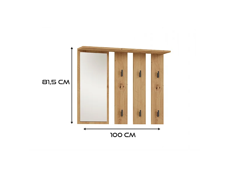 Porte-manteau Parma - CHÊNE ARTISAN