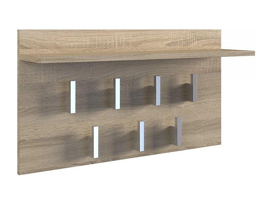 Wieszak Na Ubrania 2F| Sonoma | 70x20x40 cm | Nowoczesny Wieszak z Półką