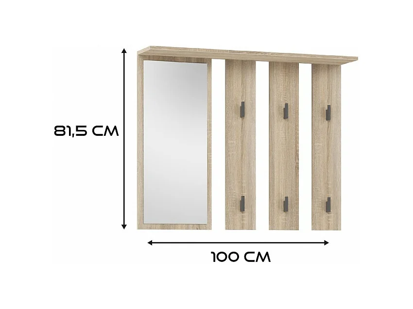 Porte-manteau Parma - CHÊNE SONOMA