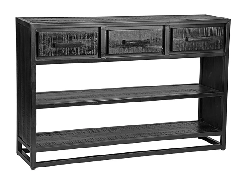 Sidetable Chili - Zwart - Mangohout