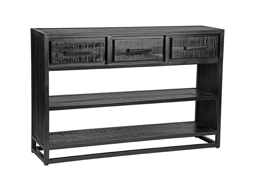 Sidetable Chili - Zwart - Mangohout