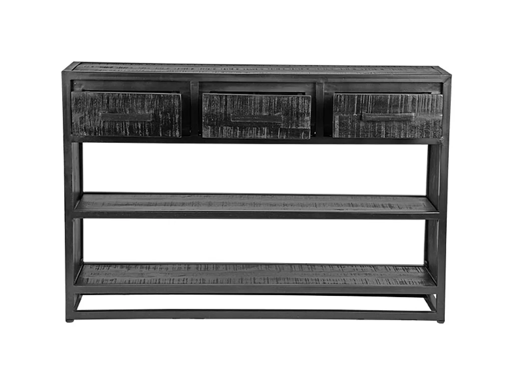 Sidetable Chili - Zwart - Mangohout