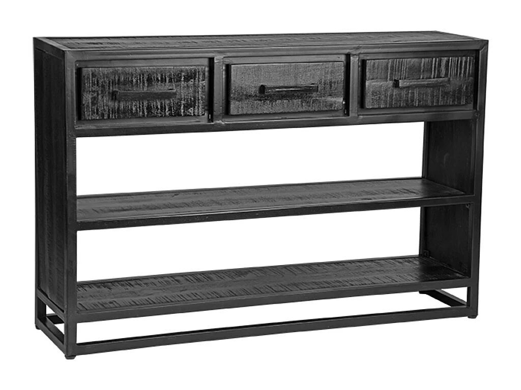 Sidetable Chili - Zwart - Mangohout