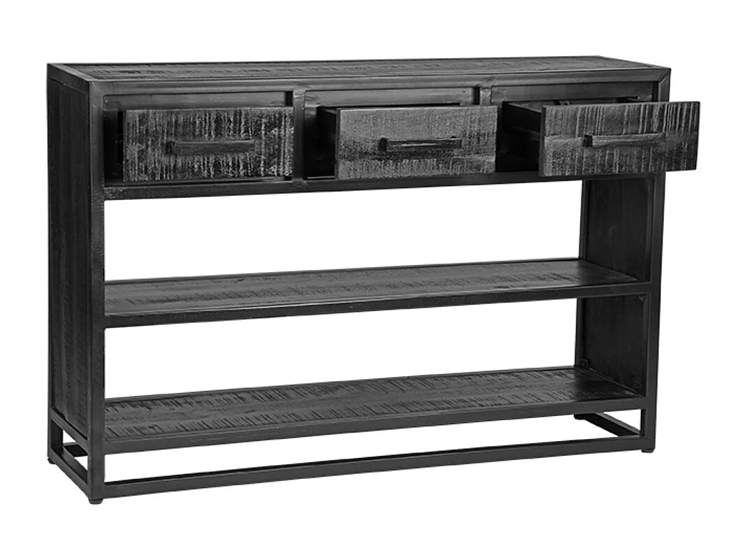 Sidetable Chili - Zwart - Mangohout