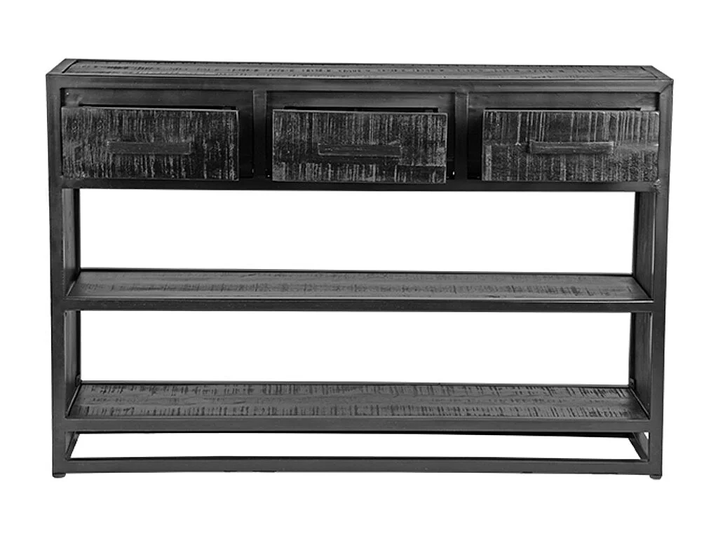 Sidetable Chili - Zwart - Mangohout