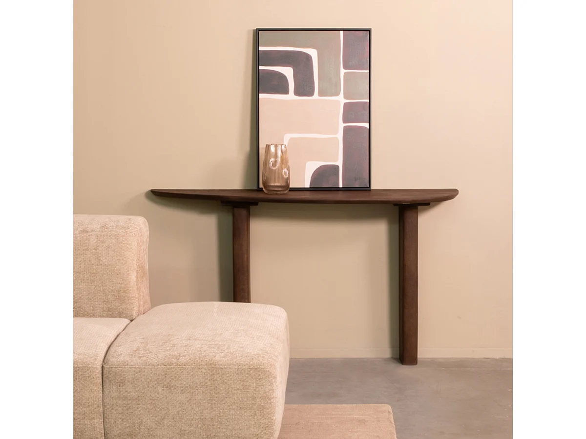 Sidetable Wow - Espresso - Mangohout - 135 cm