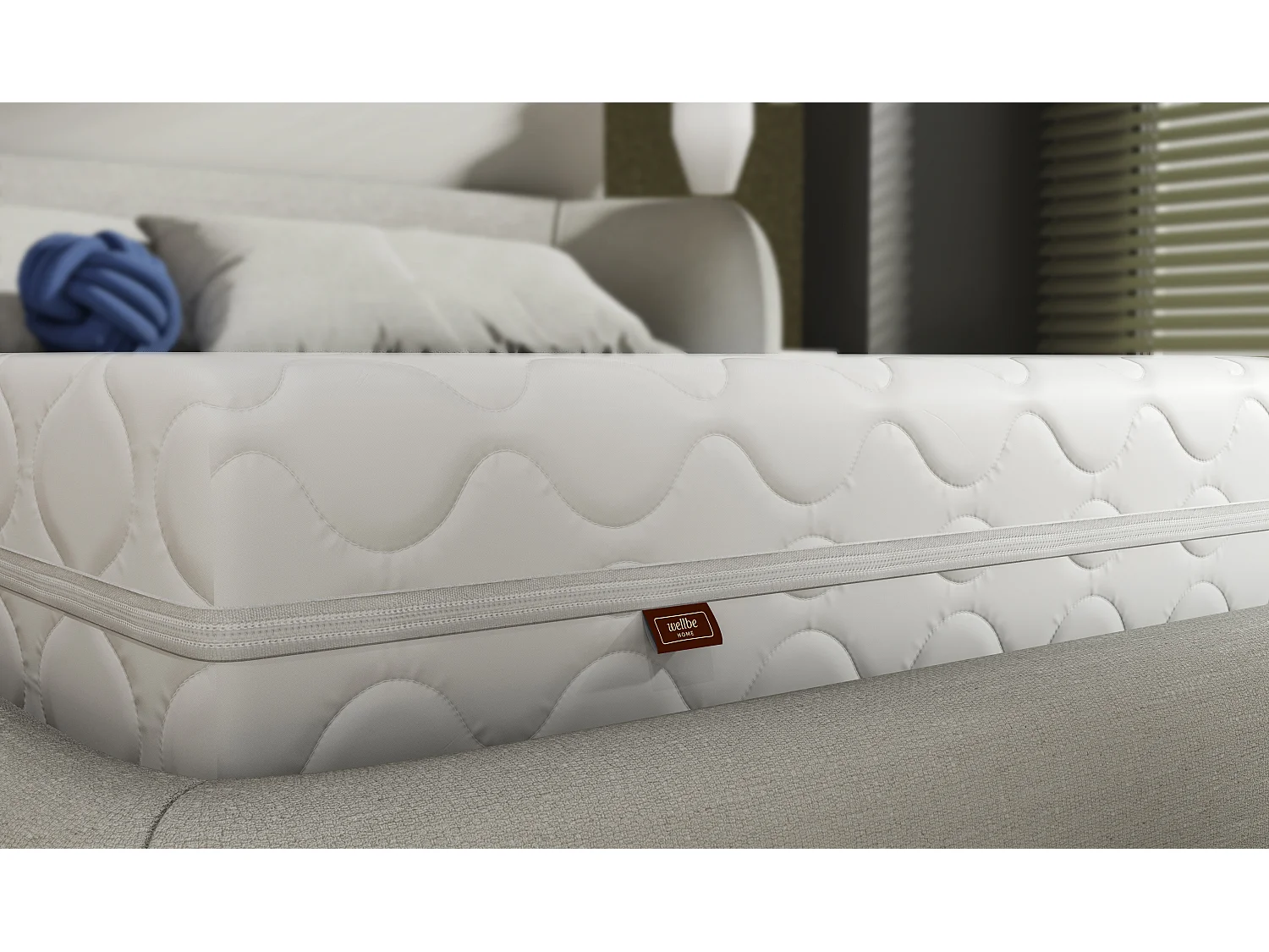 Matelas en mousse Eco Complex120x200 avec couche massante et housse amovible