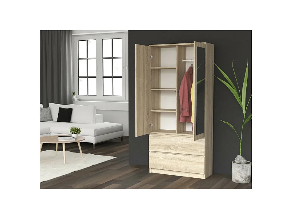 Armoire Malwa SS-90L - CHÊNE SONOMA