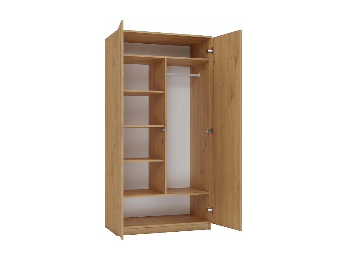 Szafa Malwa SD-90 | Dąb Artisan | 90x50x180 cm | Szafa z Systemem TIP-ON