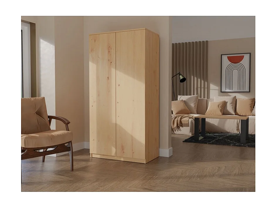 Szafa Malwa SD-90 | Dąb Artisan | 90x50x180 cm | Szafa z Systemem TIP-ON
