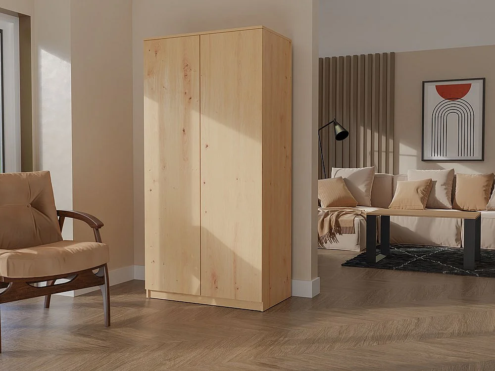 Szafa Malwa SD-90 | Dąb Artisan | 90x50x180 cm | Szafa z Systemem TIP-ON
