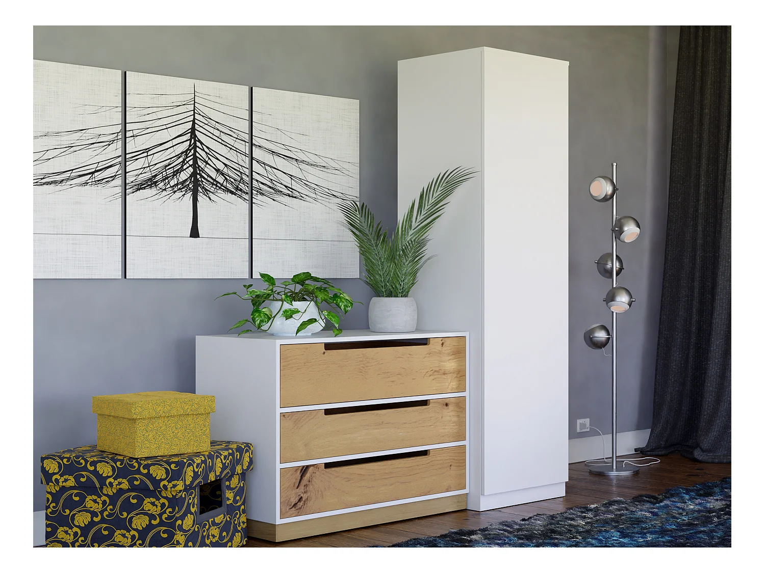 Armoire Malwa SD-50 - BLANC