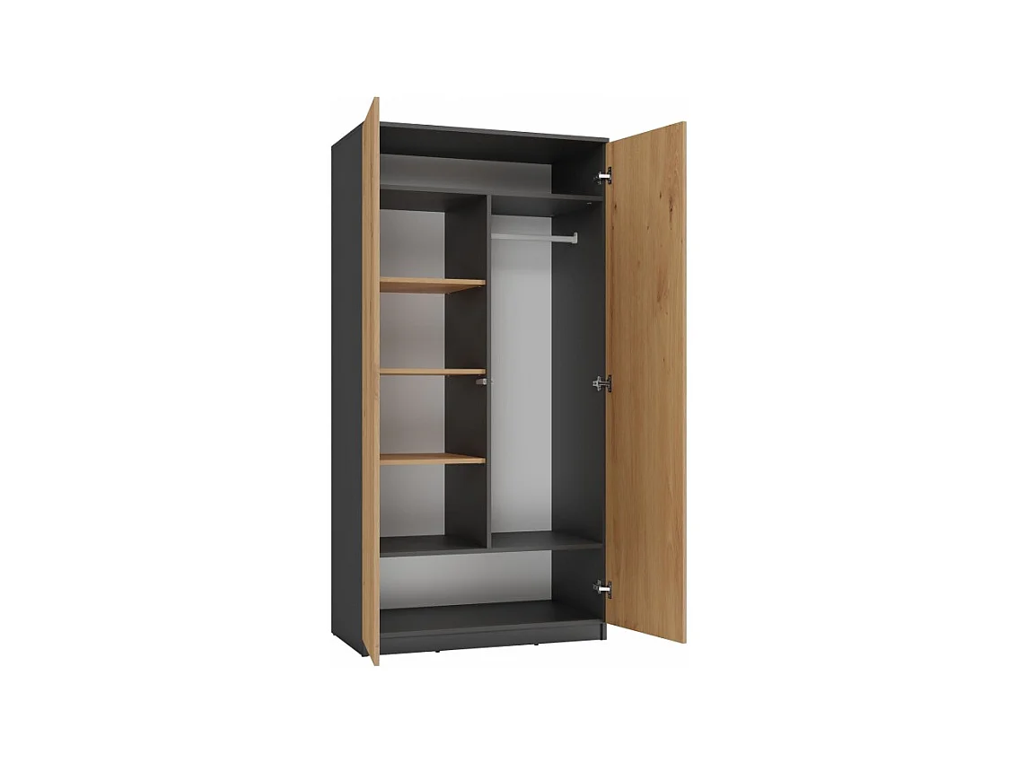 Armoire Malwa SD-90 - ANTHRACITE/ARTISAN