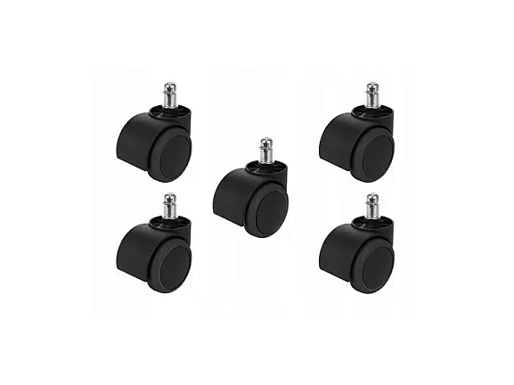 Kółka Gumowe | Do  Fotelów Biurowych |  5 szt.