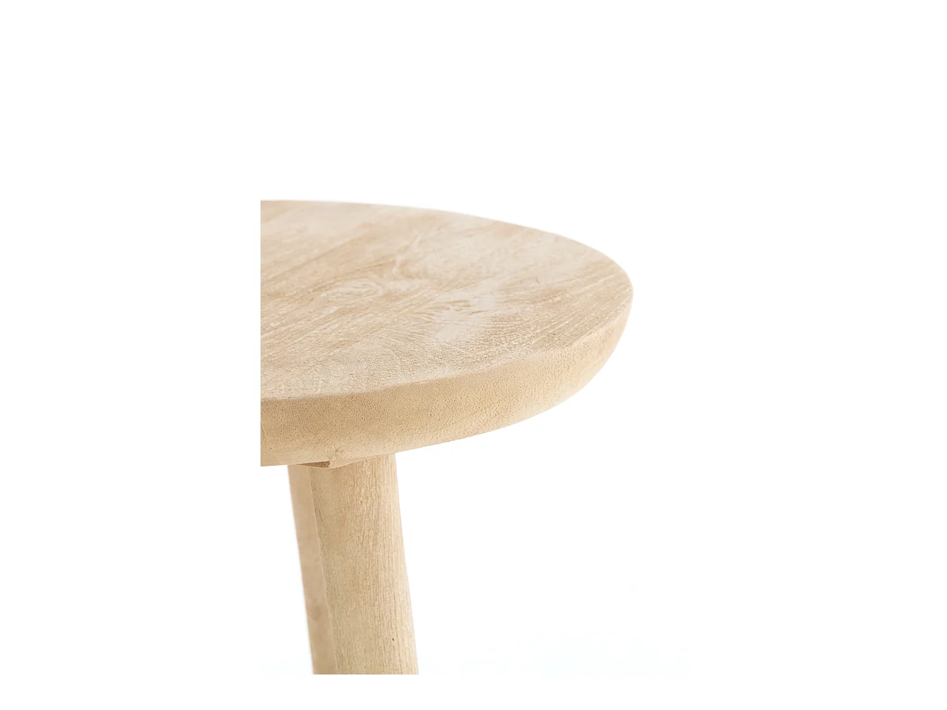 Table d'appoint TOLFA - Ø40x135cm - Marron