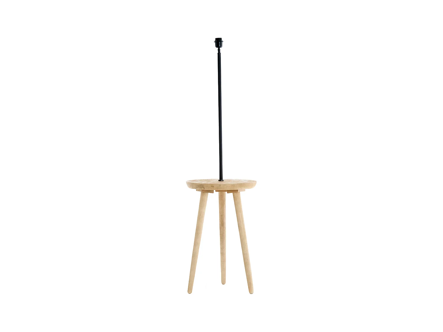Table d'appoint TOLFA - Ø40x135cm - Marron