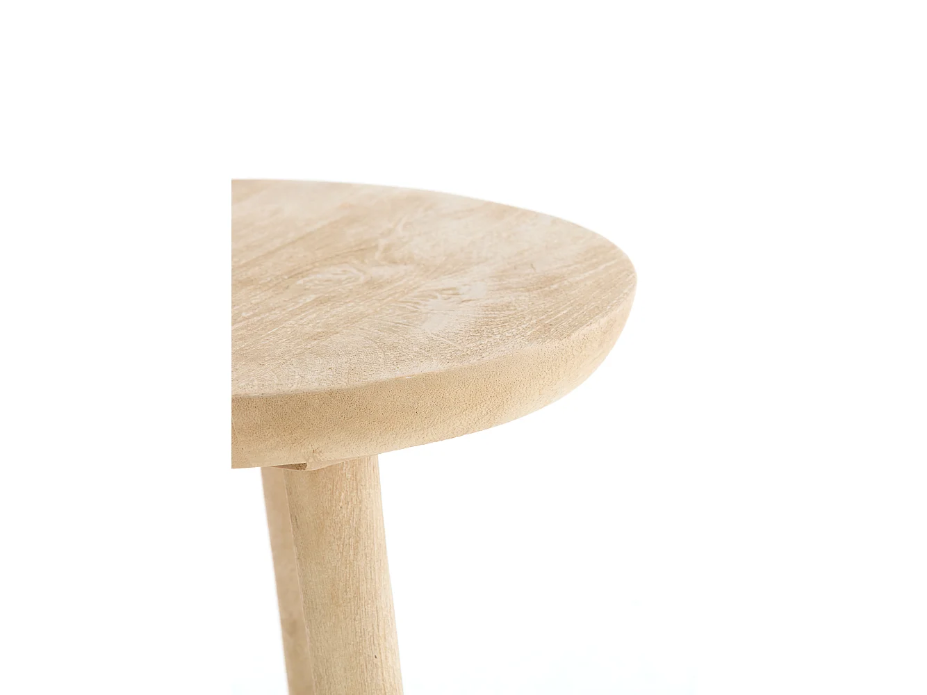 Table d'appoint TOLFA - Ø40x135cm - Marron