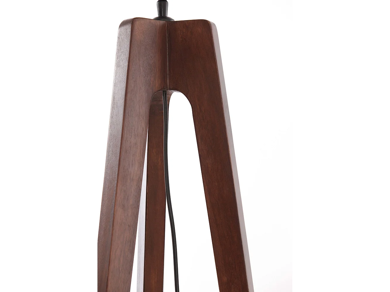 Lámpara de pie TROINA - Ø35x110cm - Marrón