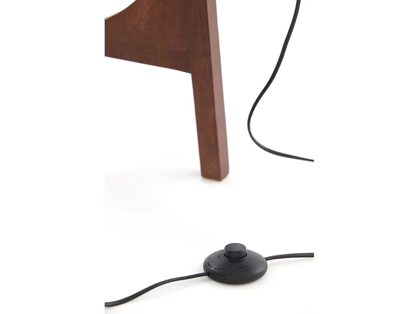 Lámpara de pie TROINA - Ø35x110cm - Marrón