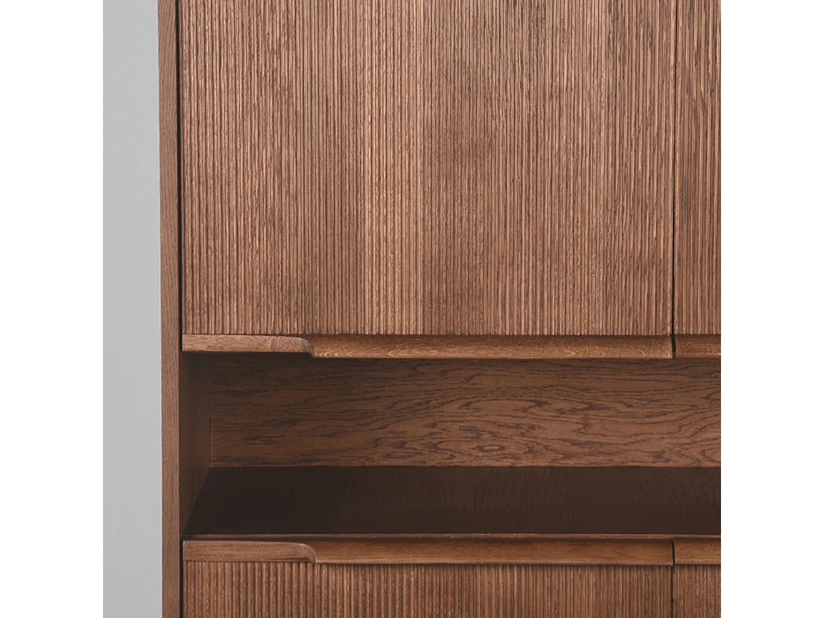 Bergkast Jule - Bruin - Eiken - 110 cm