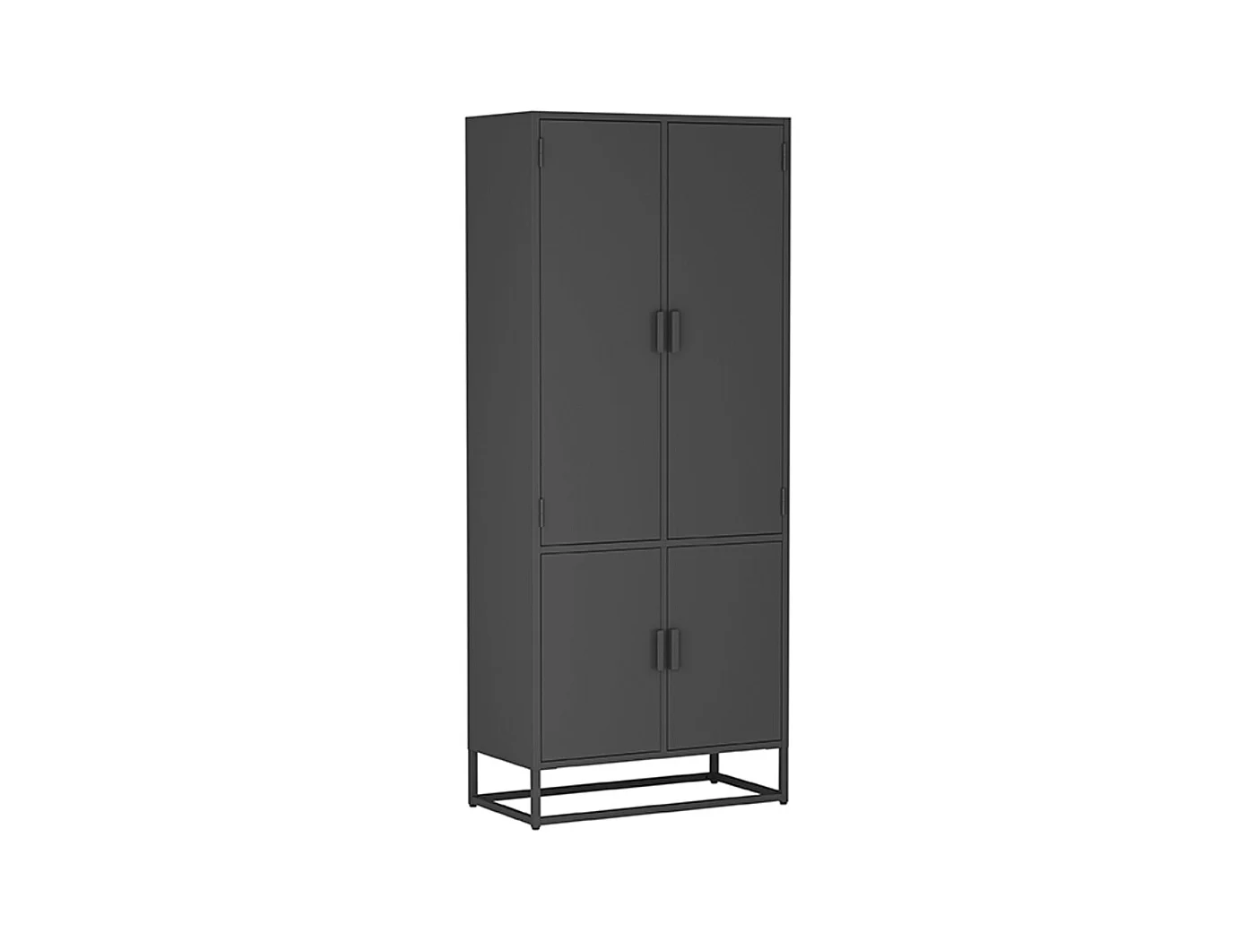 Armoire de rangement Luff - Noir - Métal