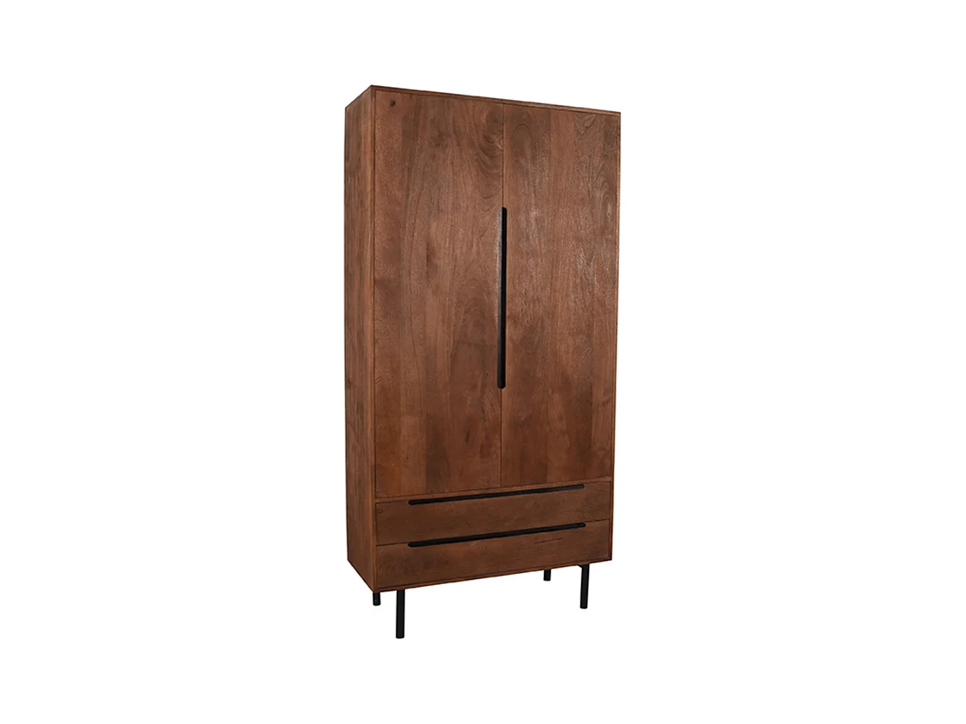 Meuble de rangement Rio - Espresso - Bois de manguier - 2 portes - 200 cm