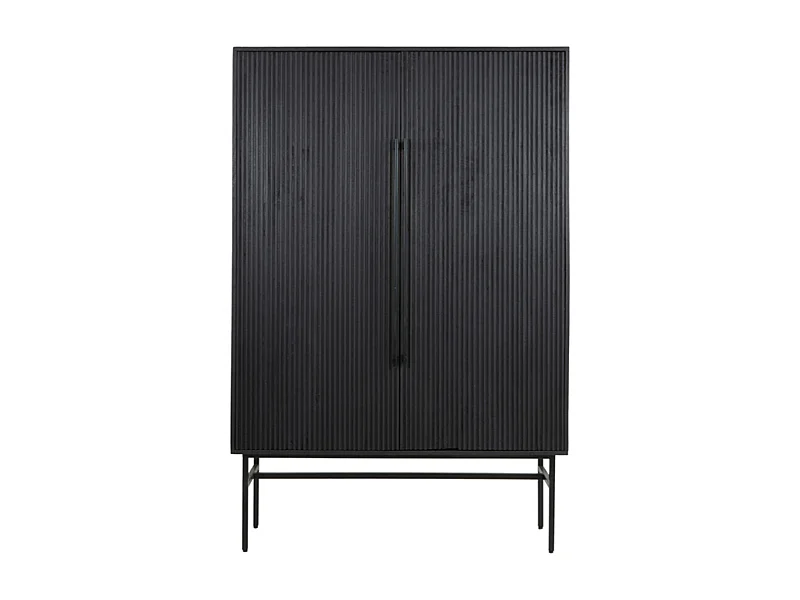 Kast ABAGE - 120x40x180cm - Zwart
