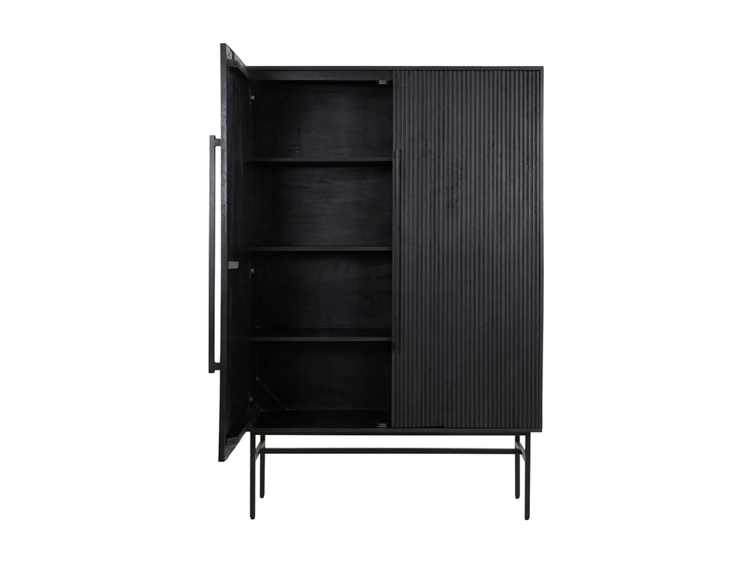 Schrank ABAGE - 120x40x180cm - Schwarz