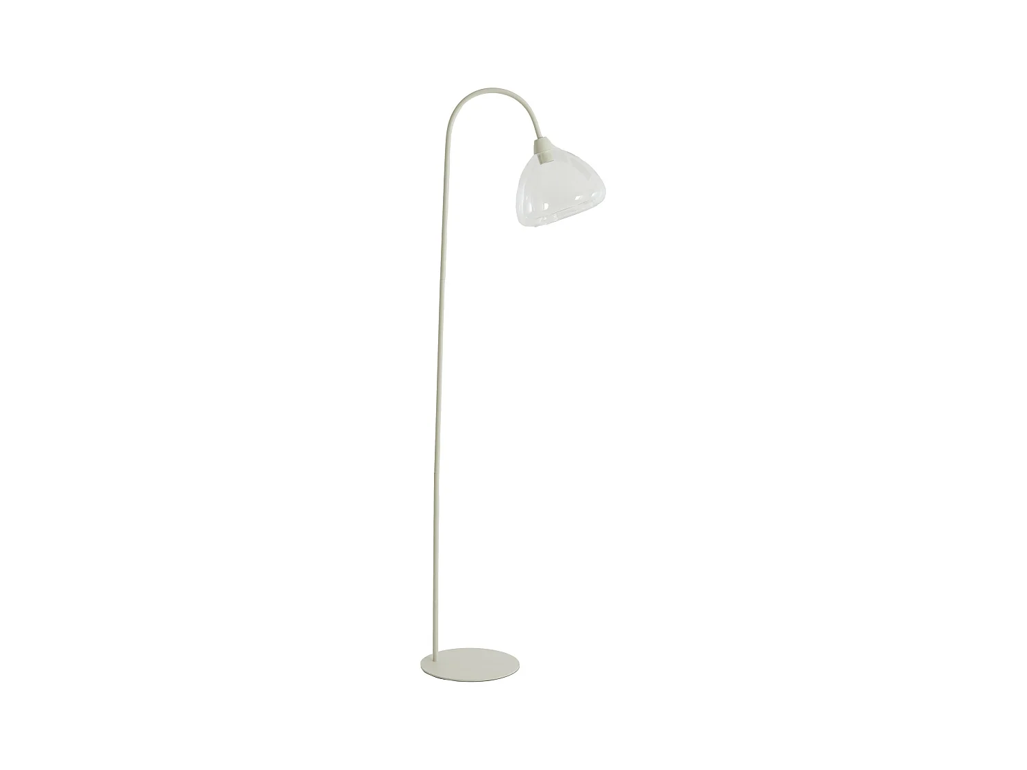 Lampadaire BISHO - 47x28x160cm - Blanc