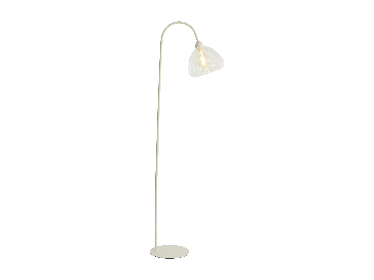 Lampadaire BISHO - 47x28x160cm - Blanc