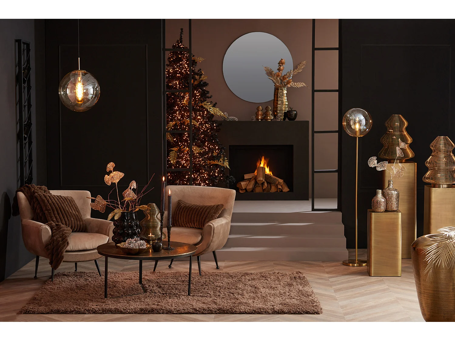 Lampadaire MEDINA - Ø30x160cm - Orange