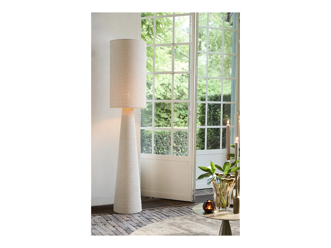 Lampadaire MICKY - Ø38x180cm - Marron