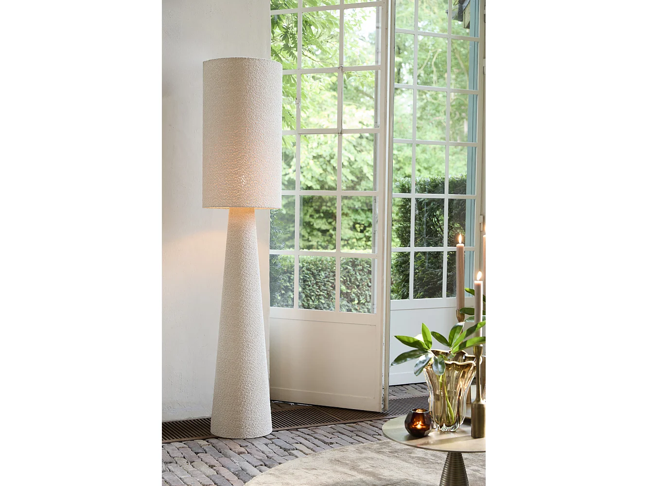 Stehleuchte MICKY - Ø38x180cm - Braun