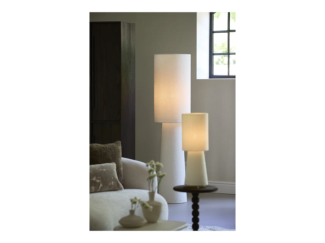Lampadaire MICKY - Ø40x165cm - Blanc