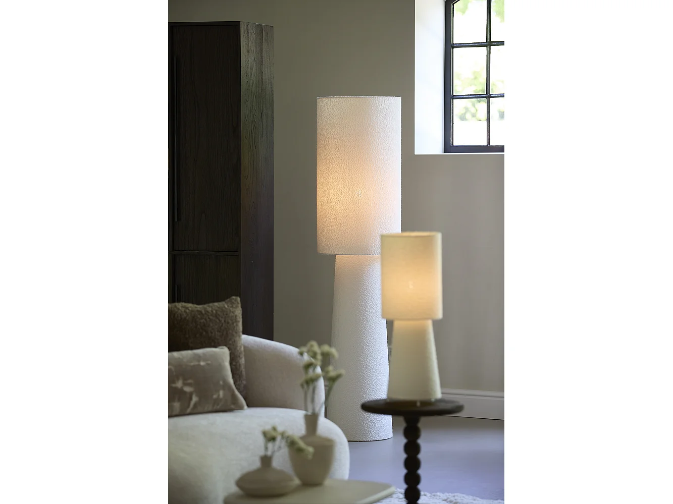 Lampadaire MICKY - Ø40x165cm - Blanc