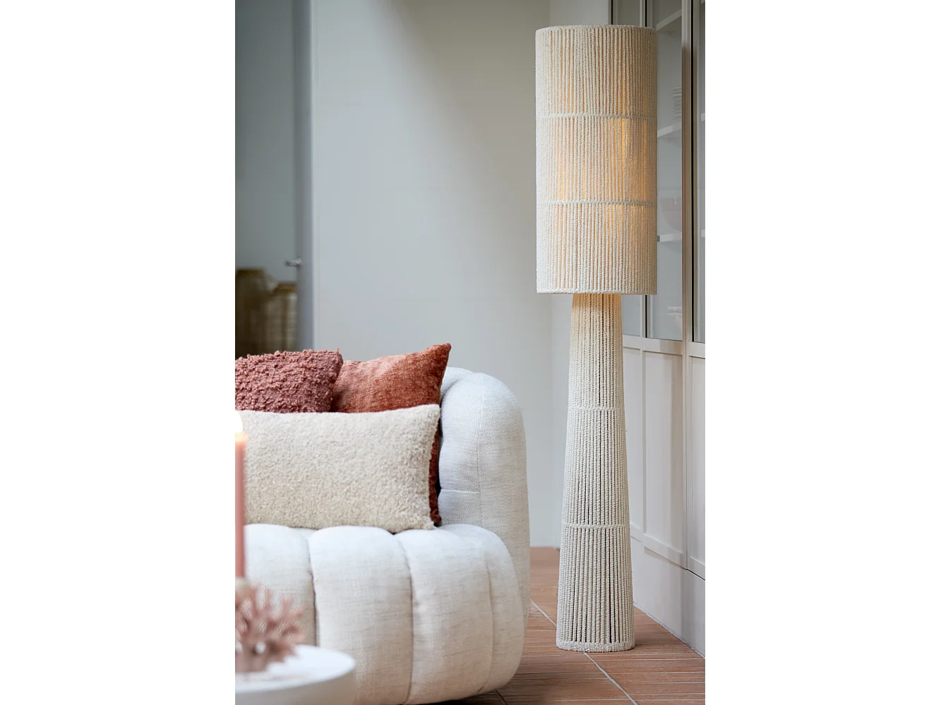 Lampadaire MICHIEL - Ø30x160cm - Blanc