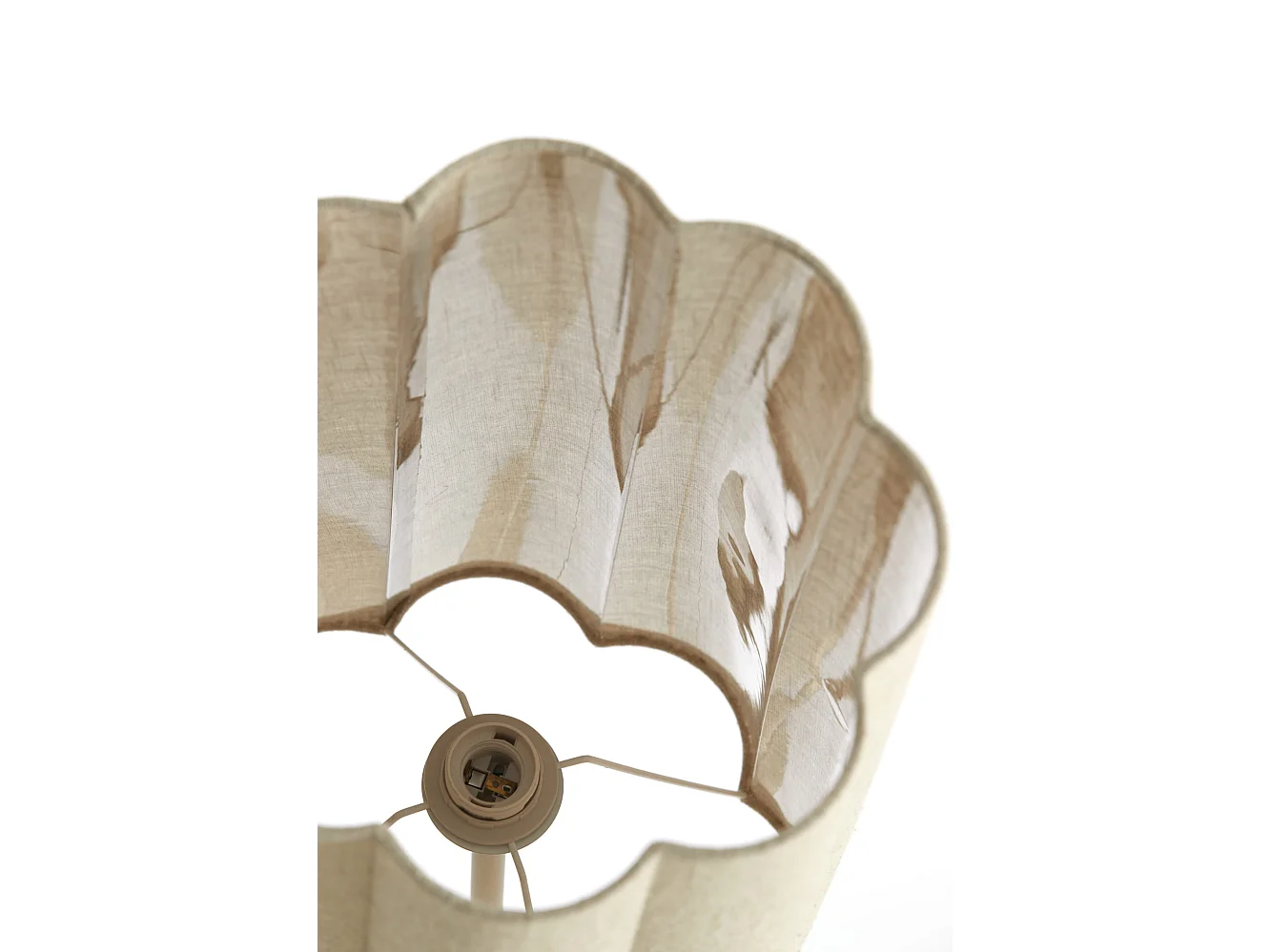 Vloerlamp FRINGE - Ø30x165cm - Bruin