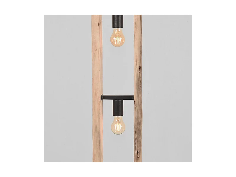 Vloerlamp Woody - 25x25x150cm - Bruin - Industrieel