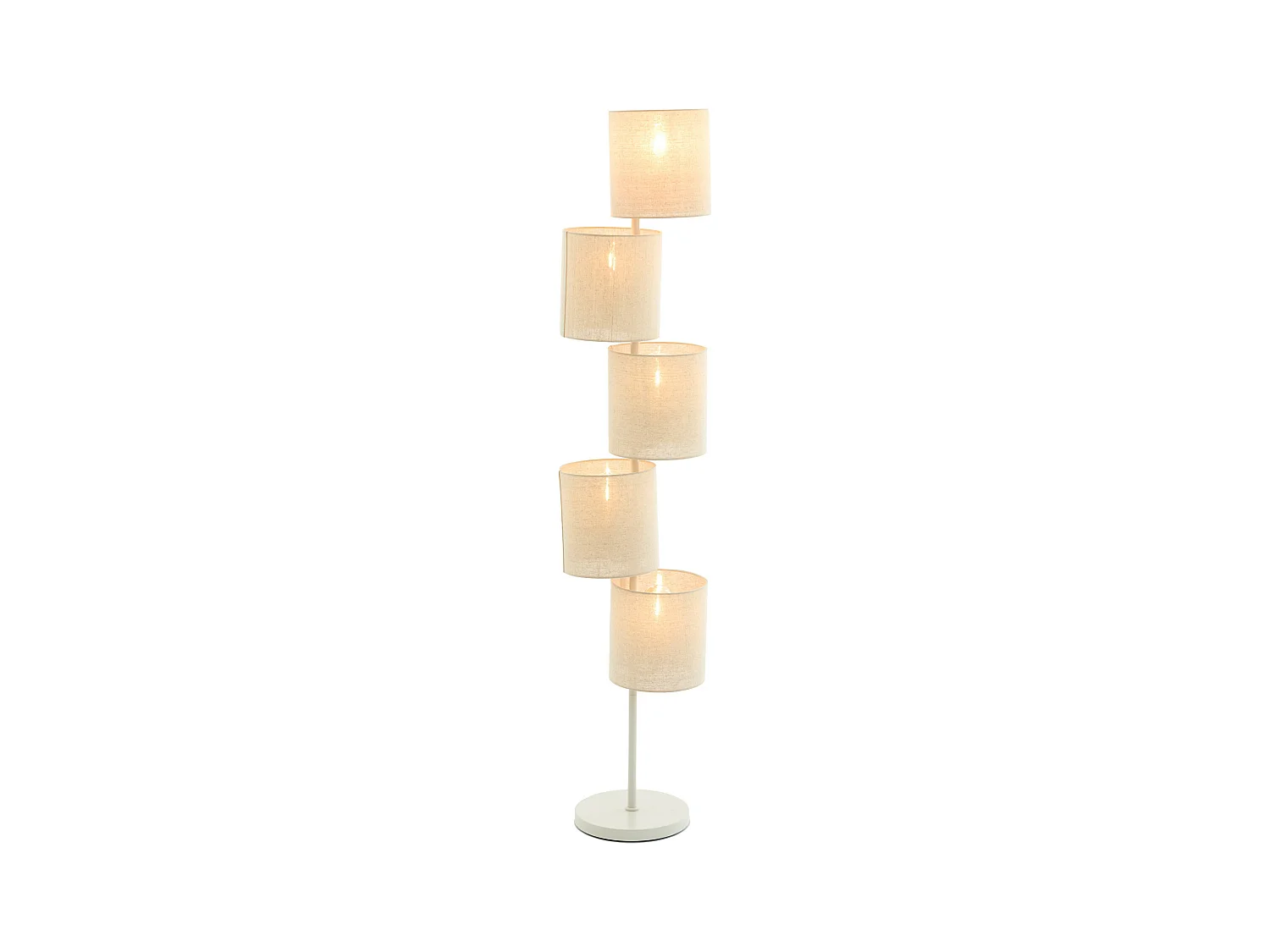 Lampadaire BENIGNO - Ø33x155,5cm - Marron