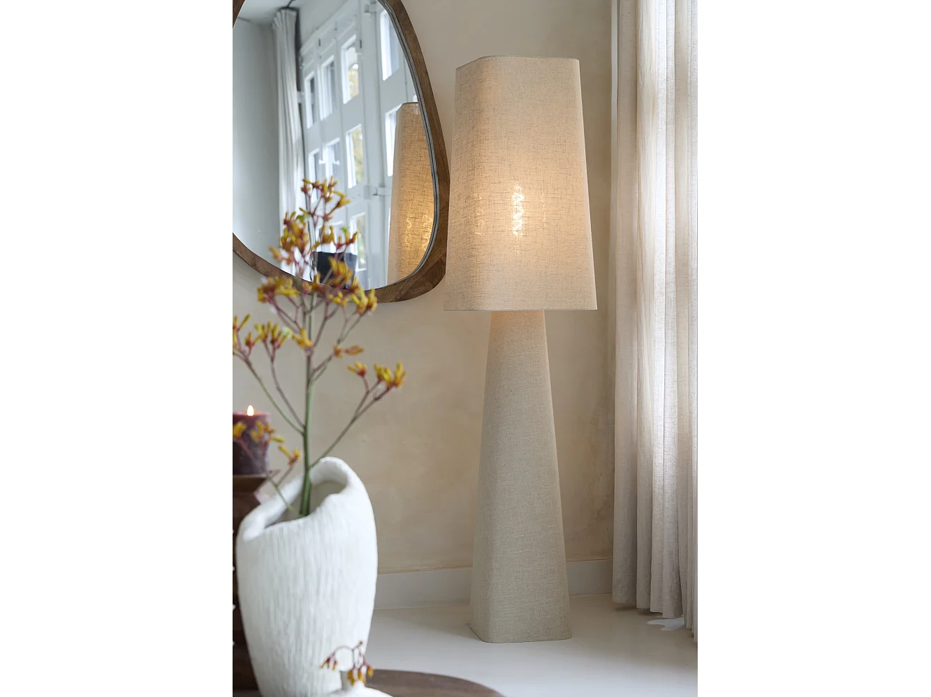 Stehleuchte MIKKO - Ø40x165cm - Braun