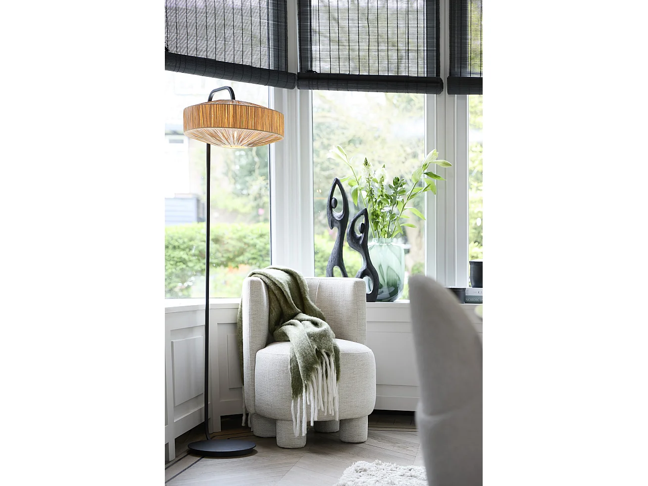 Lampadaire MARENO - 40x30x164cm - Noir