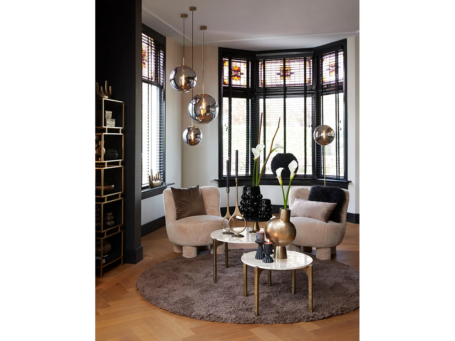 Lampadaire MEDINA - Ø30x160cm - Gris