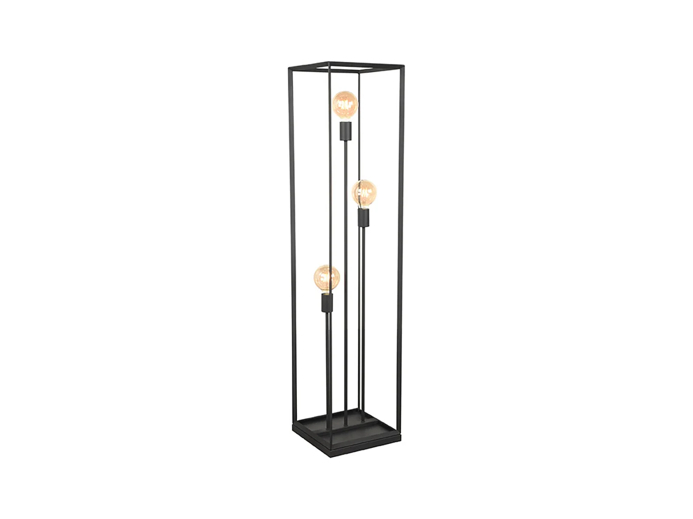 Vloerlamp Tetto - Zwart - Metaal