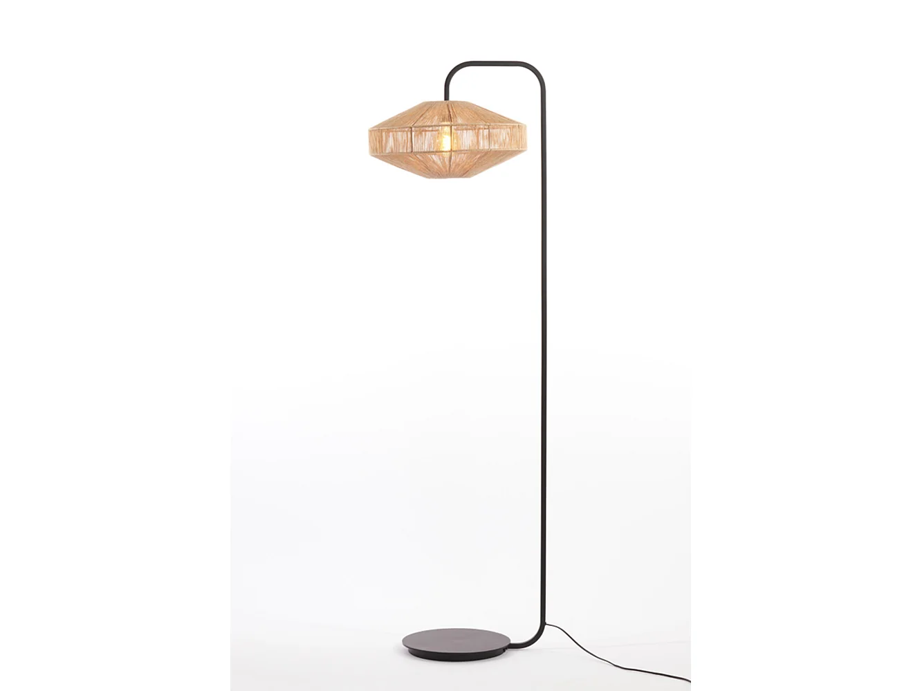 Vloerlamp LYRA - Ø43x164cm - Bruin