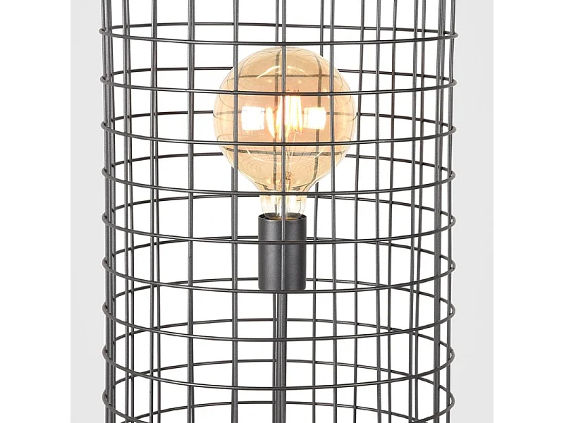 Lampadaire Solido - Noir - Métal